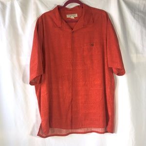 Red Orange Island Republic Button Down